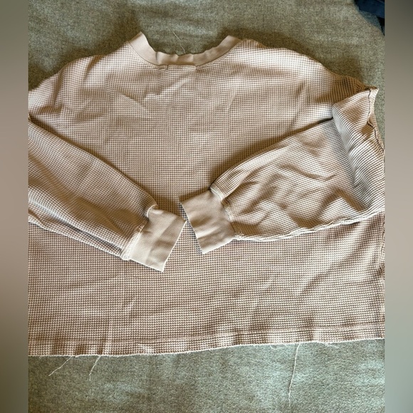 Back beat co. Organic cotton waffle knit organic cotton Henley top shirt…purple - Picture 4 of 8